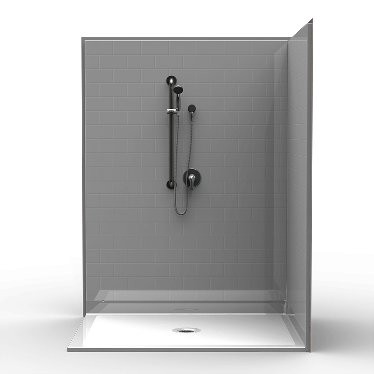 3LBSC6048FB1B.ii_.png Barrier Free Corner Shower - Three piece 60x48 - Real Tile Look