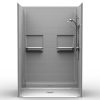 Barrier Free Shower - Five piece 54x36 - Diamond Tile Look
