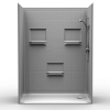 Barrier Free Shower - Five piece 60x36 - 8 inch Tile Look