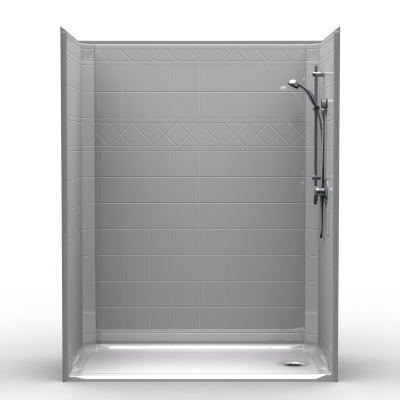LDS6032E1B-400x400.png Barrier Free Shower - One piece 60x32 - Diamond Tile Look