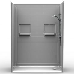 NEED IT NOW - Barrier Free Shower - Five piece 60x30 - Subway Tile Look - Bundled Package