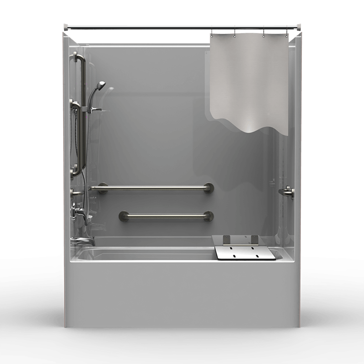 STS6032A17 ADA Tub/Shower - One Piece 60x32 - Smooth Wall Look